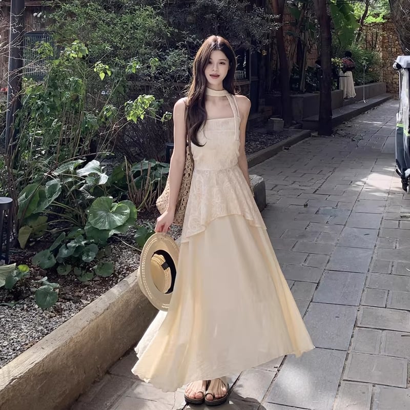 【dress】フレアキャミワンピース Q8335