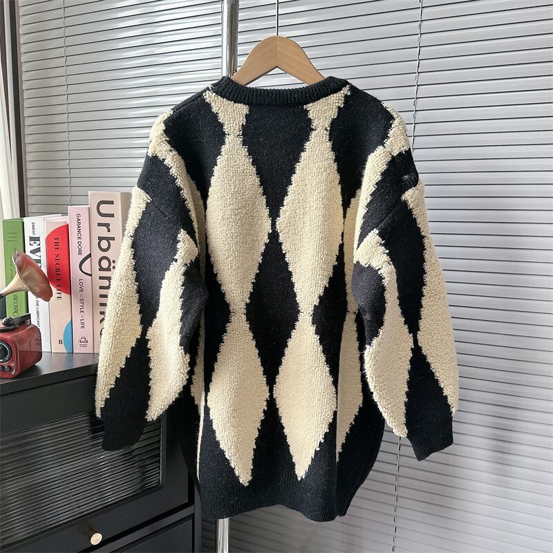 【tops】ダイヤモンドニットセーター　M18799
