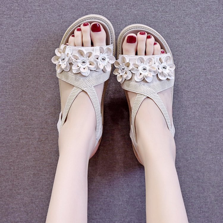 【shoes】立体フラワーサンダル　M24651