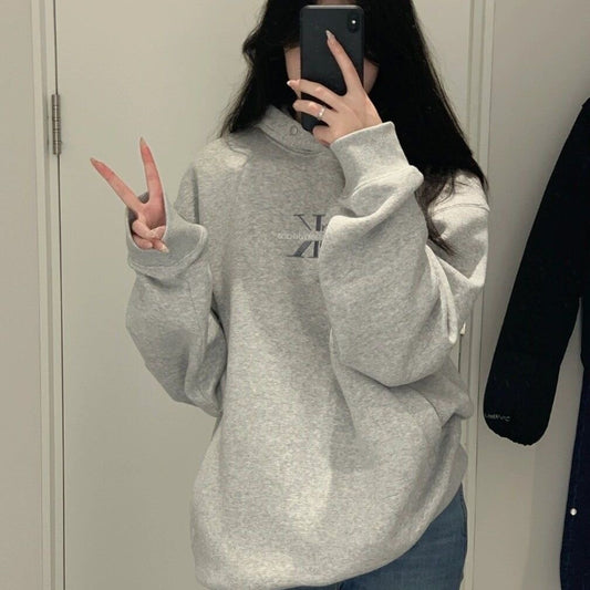 【tops】フード付き長袖パーカーF8111