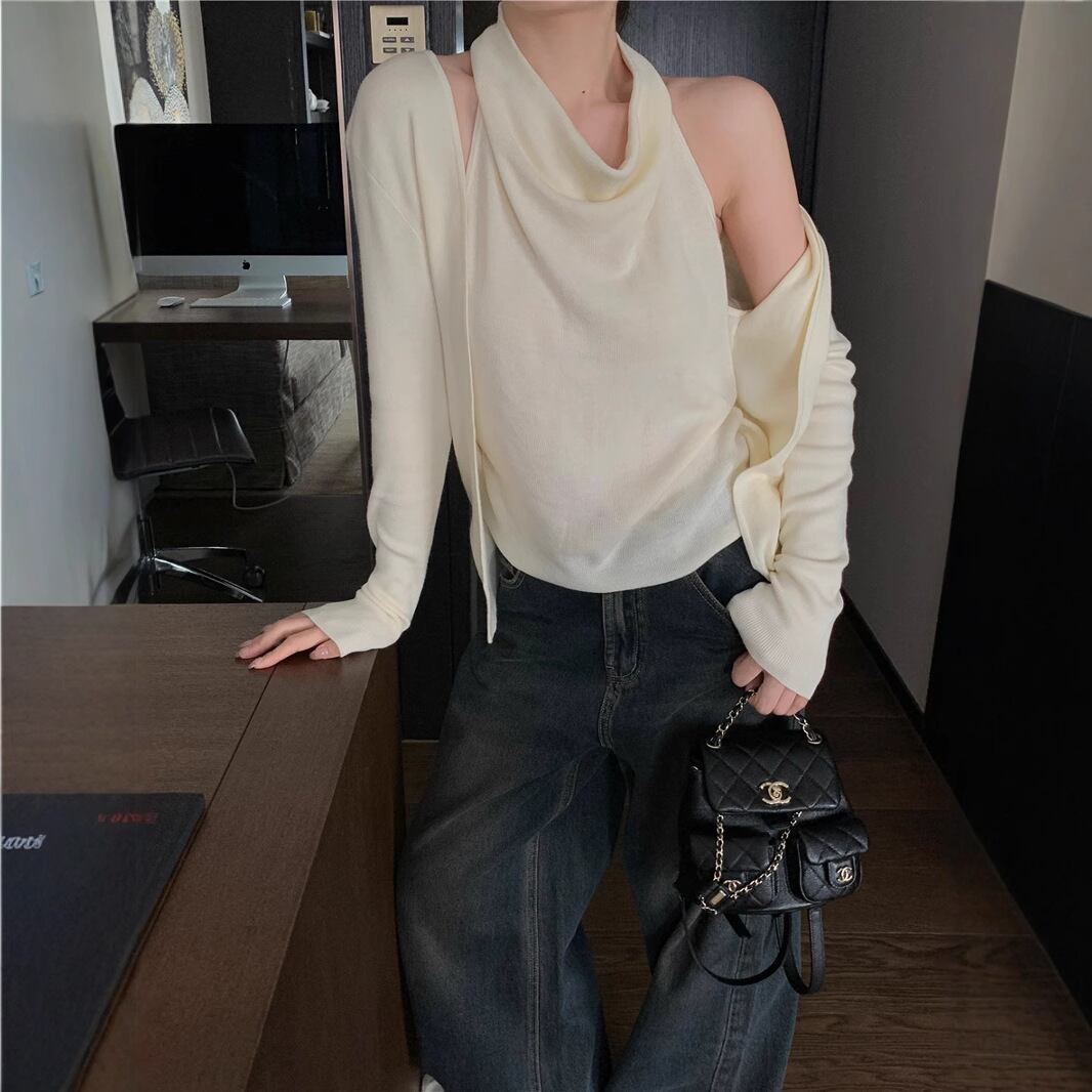 【outer】ドッキングニットカーデ　M28713