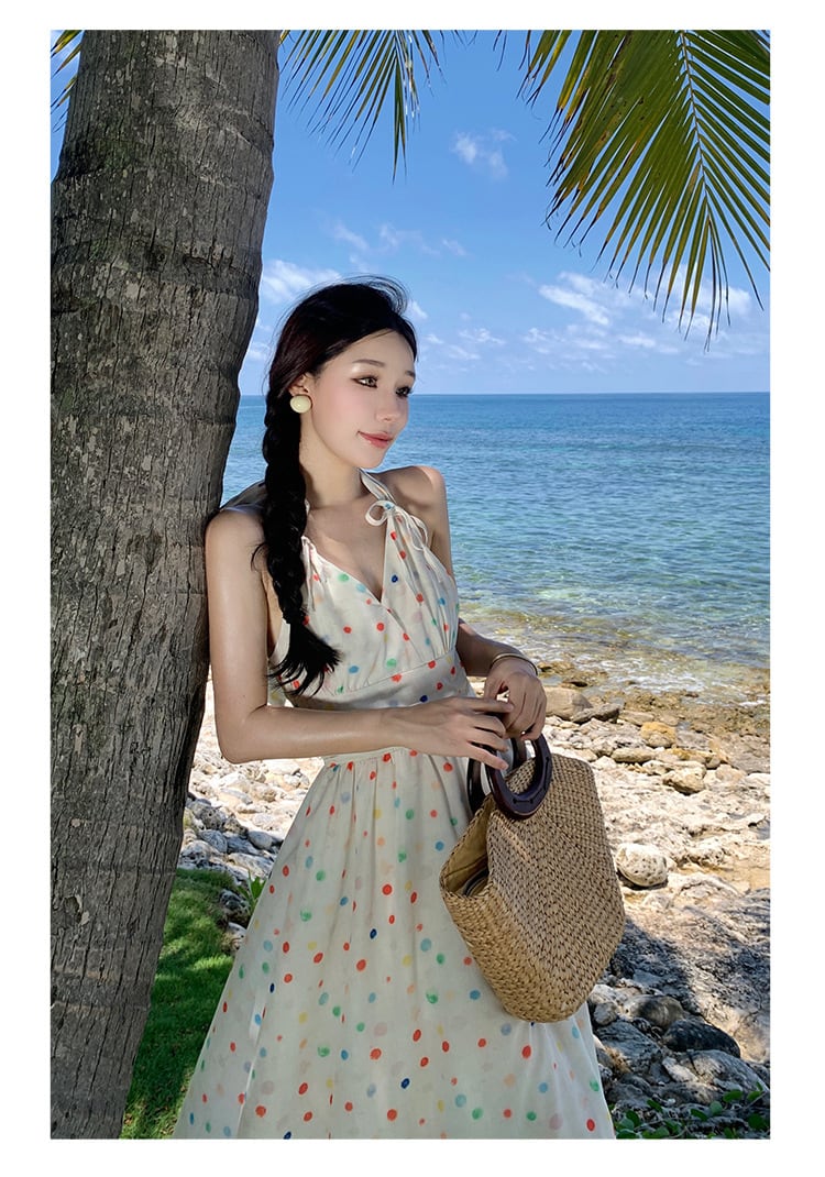【dress】ホルターネックワンピース　M25231