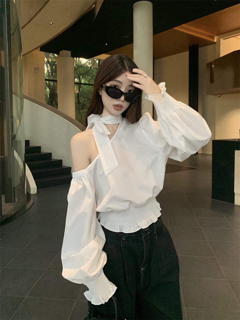 【tops】オフショルダートップス　M25543