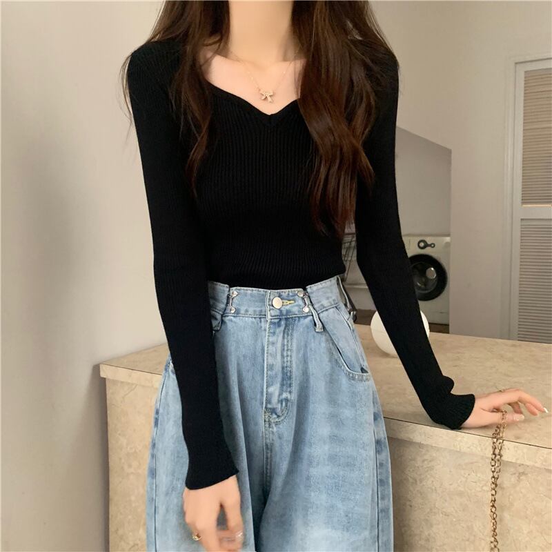 【tops】ニットトップス　M28069