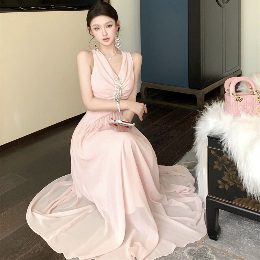 【dress】Vネックデートワンピース　M29680