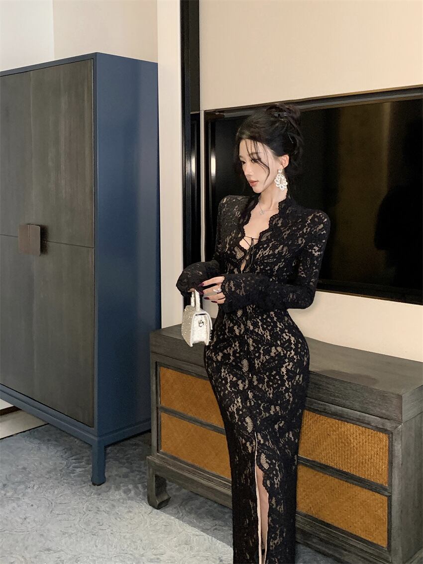 【dress】レースデートワンピース　M27390