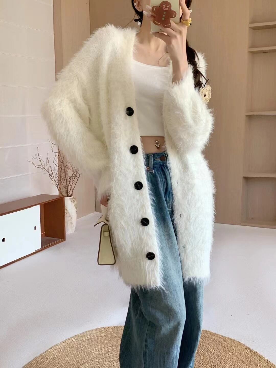 【outer】ニットカーデ　M27326