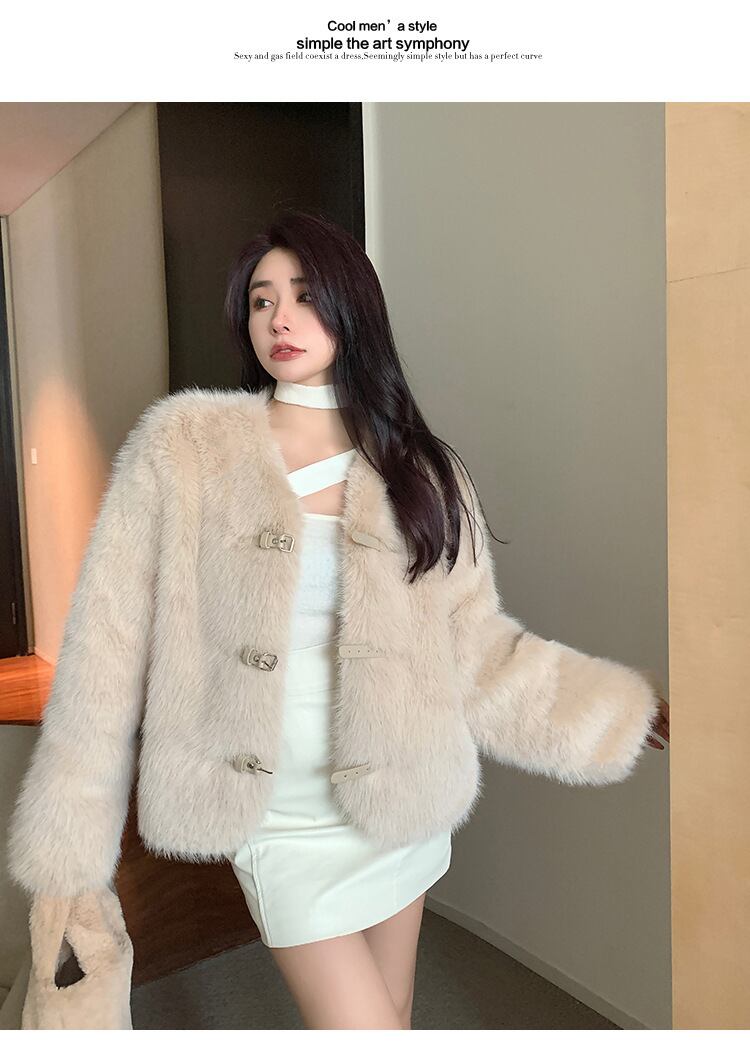 【outer】ファーショートコート　M27343