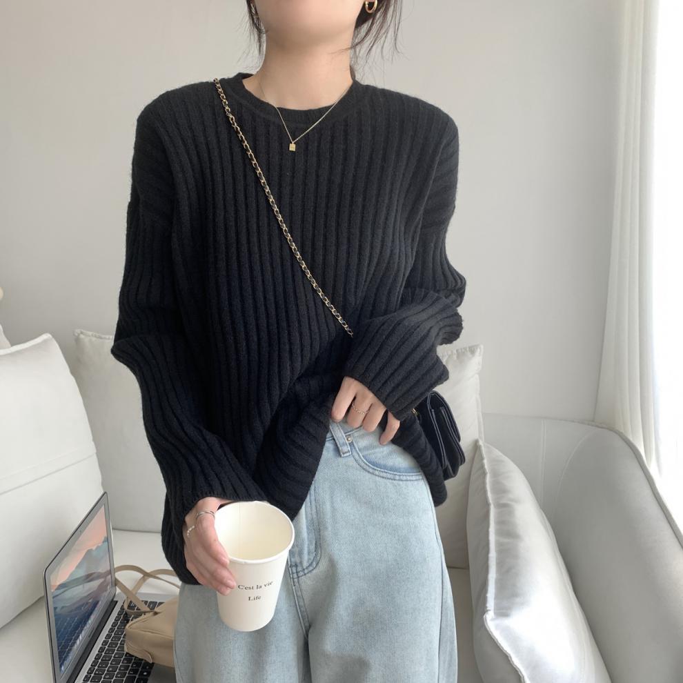 【tops】ニットプルオーバー　M19007