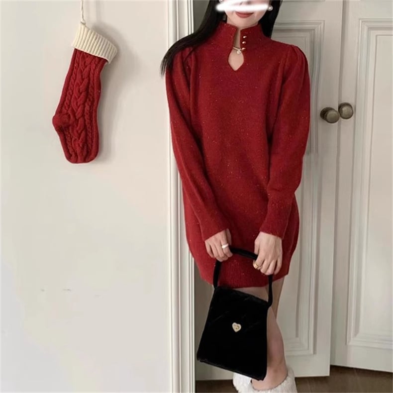 【dress】ニットワンピース　M25887
