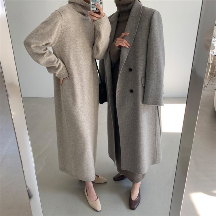 【dress】ロングニットワンピース　N2196