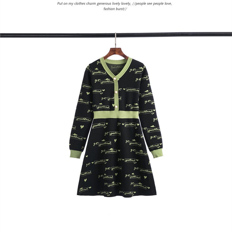 【dress】ニットワンピース　M25511
