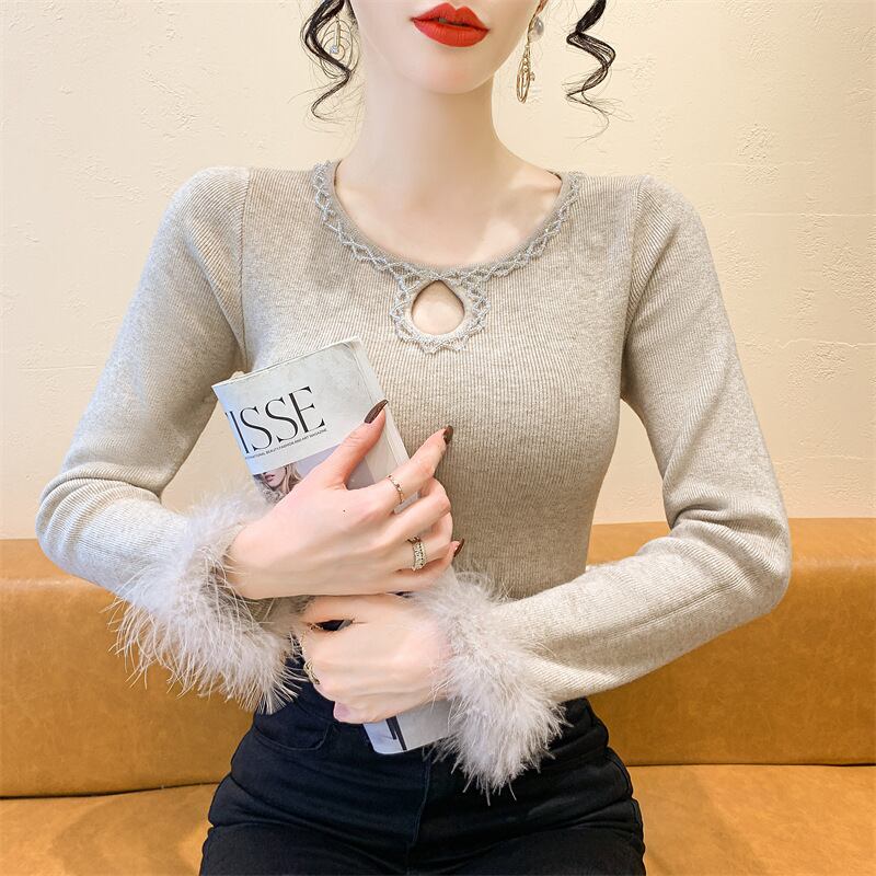 【tops】ファーニットトップス　M28219
