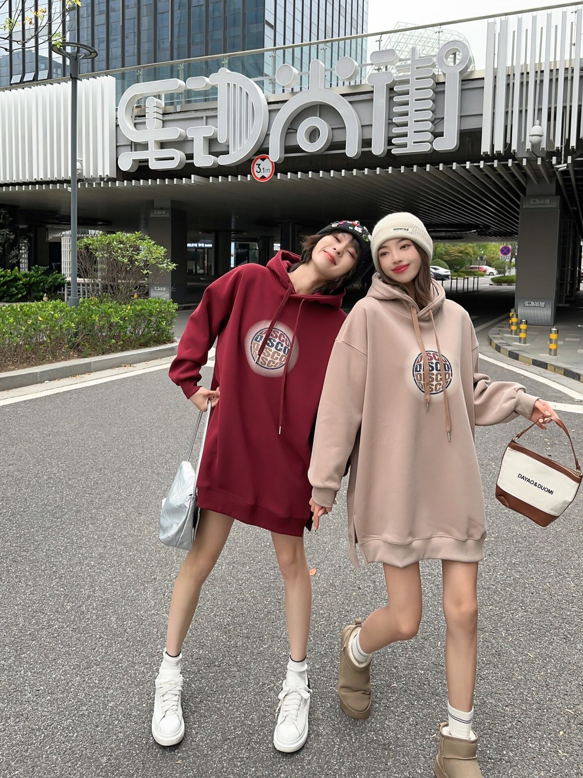 【dress】フード付きカジュアルワンピース    N2167