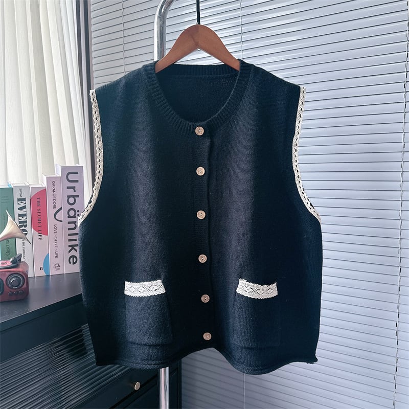 【tops】ニットベスト　M25588