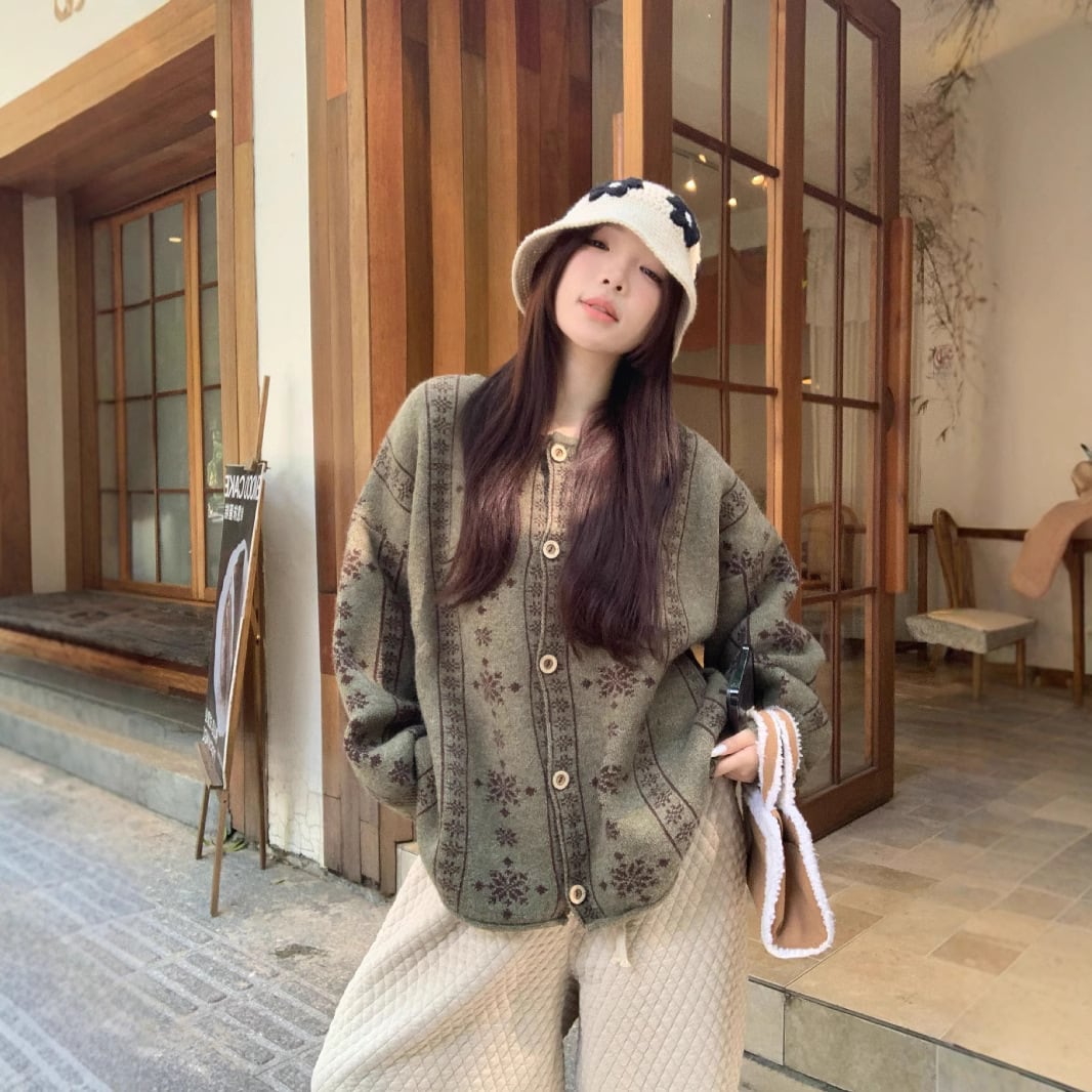 【outer】ニットカーデ　M27986