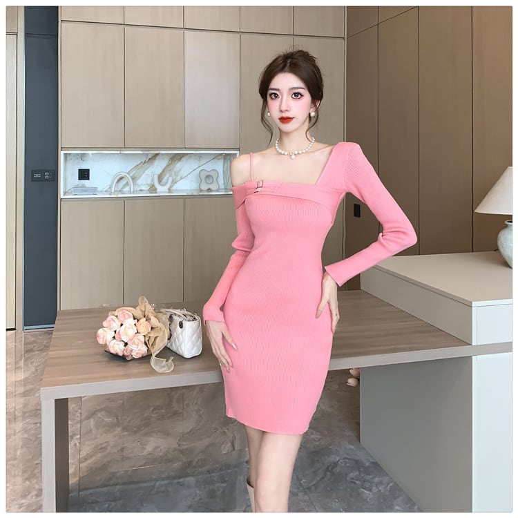 【dress】ニットワンピース　M19109