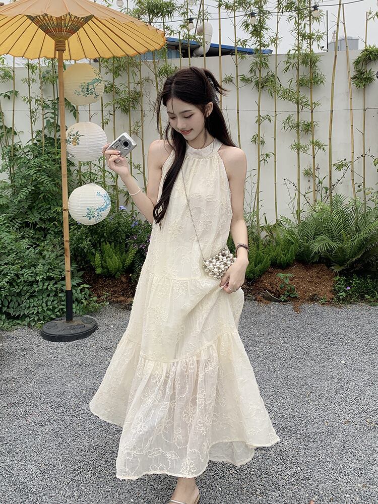 【dress】ホルターネックワンピース G20437