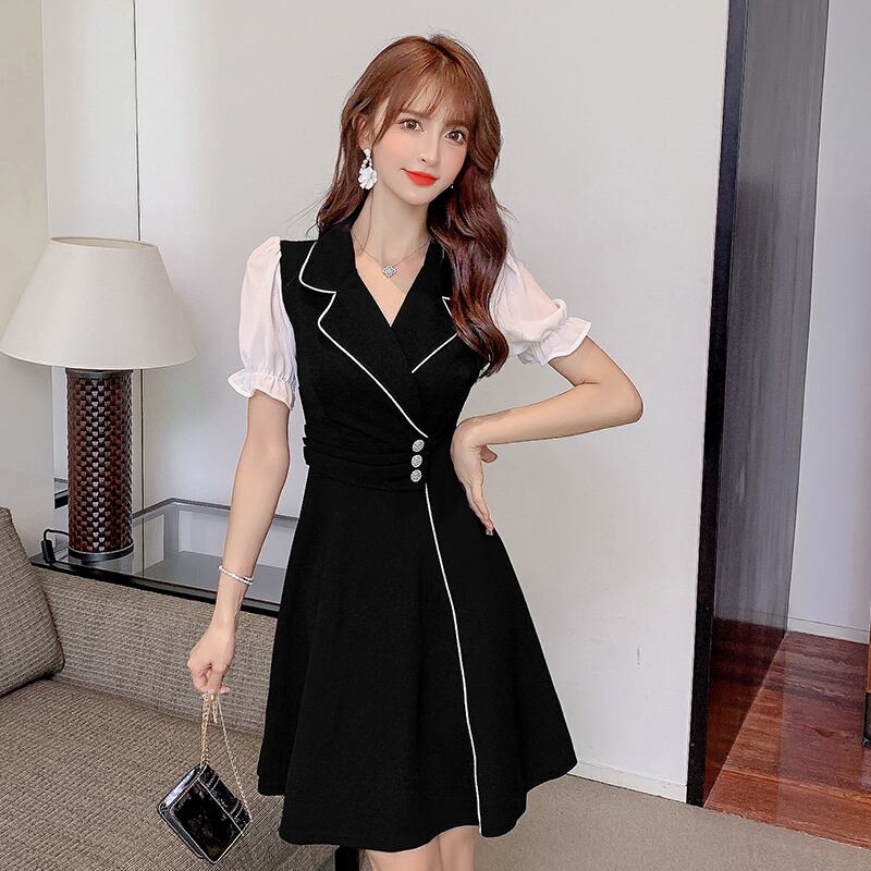 【dress】ファッションand清新!気質満点レトロスウィート着痩せワンピース G1506