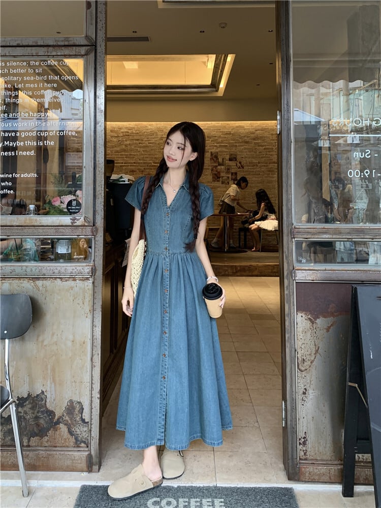 【dress】デニムワンピース　M24032