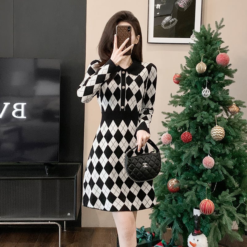 【dress】ニットワンピース　M25464