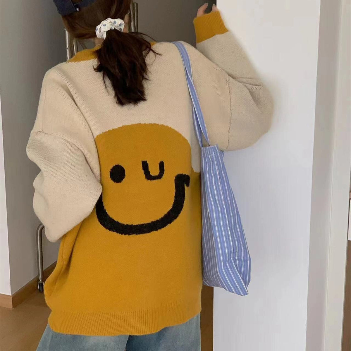 【outer】Vネックニットカーデ　M26299