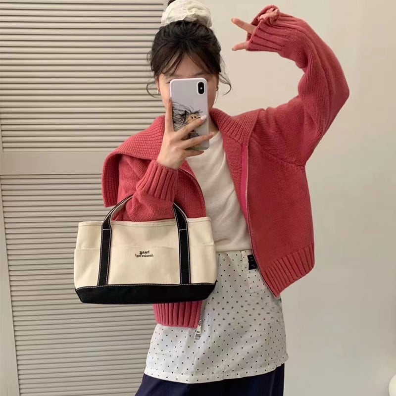 【outer】Wジップニットカーデ　M26400
