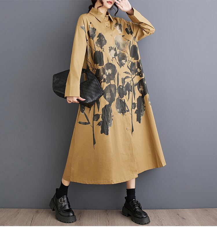 【dress】プリントカジュアルワンピース　M28452