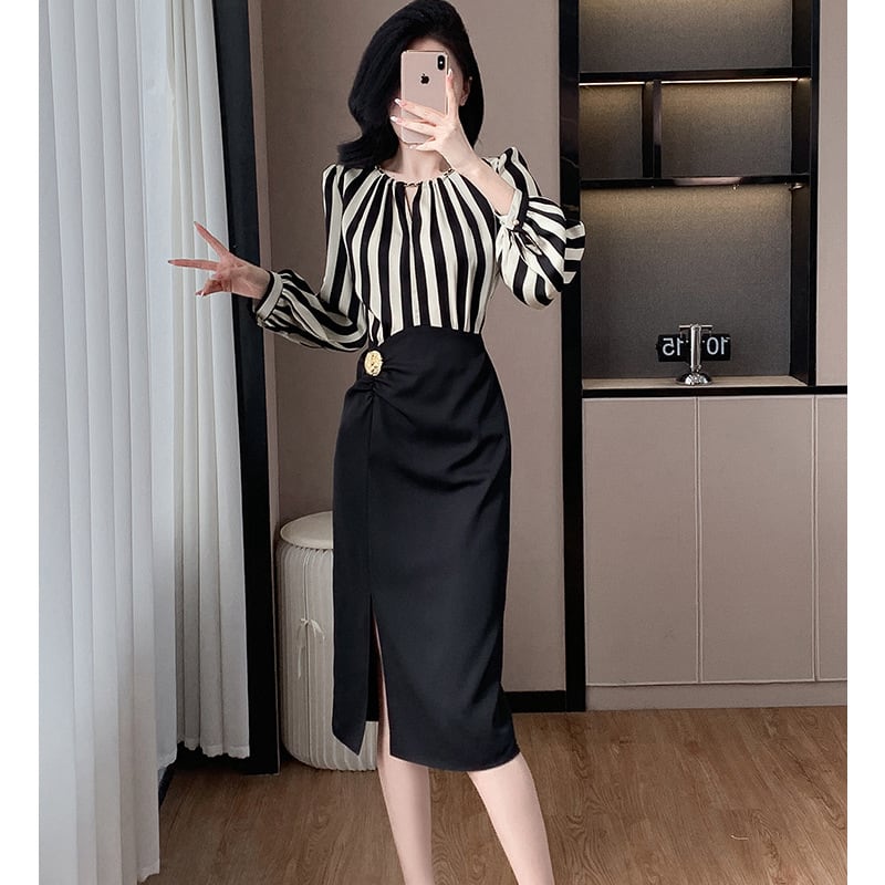 【dress】切り替えワンピース　M26195