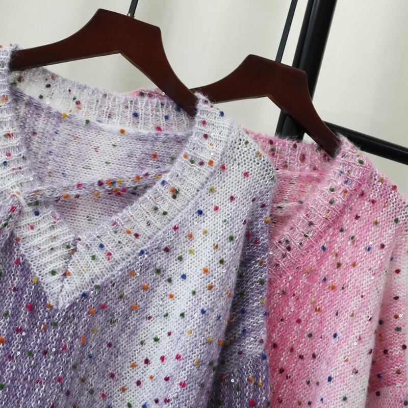【tops】キラキラニットセーター　M27524
