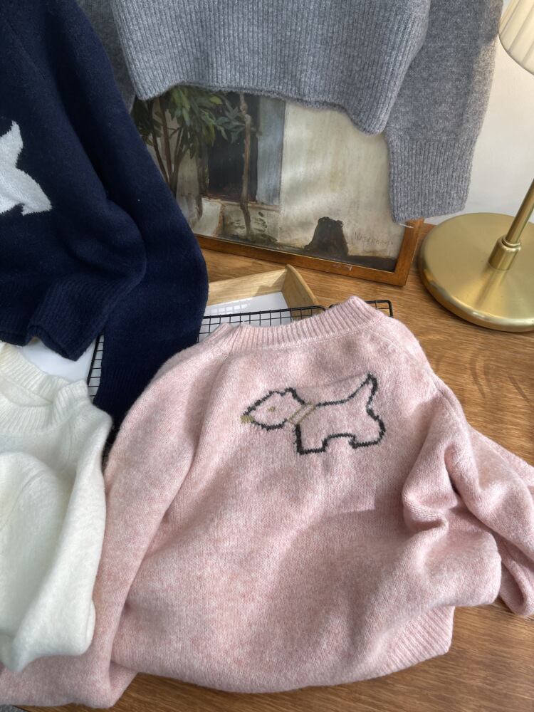 【tops】カートゥーンニットセーター　M26856