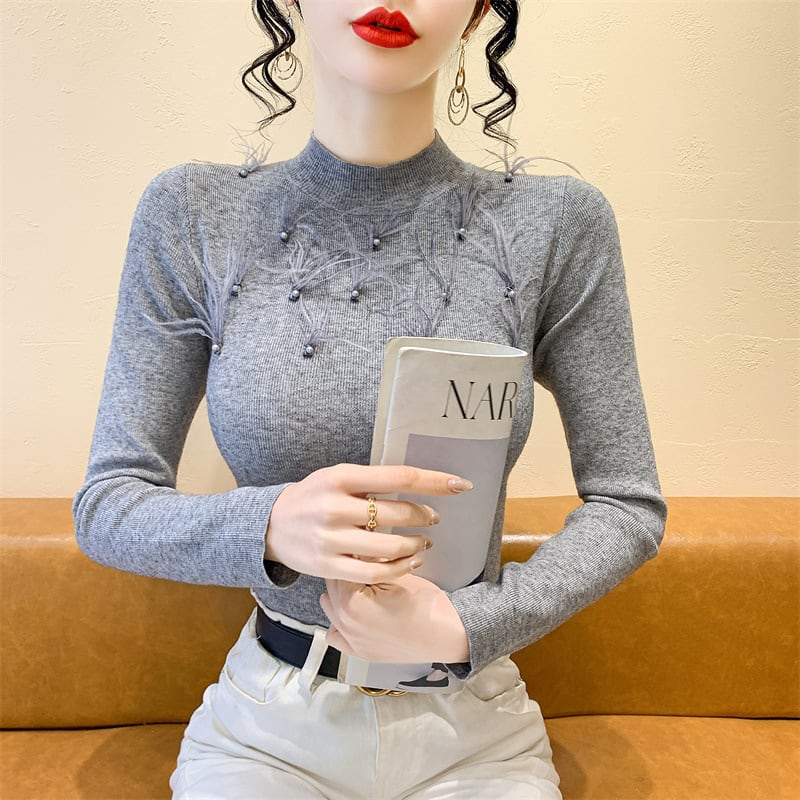【tops】ニットトップス　M27701
