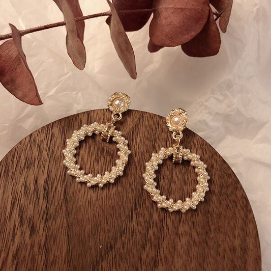 【小物】激売れ中 chicエレガントオシャレパールピアスアクセサリー