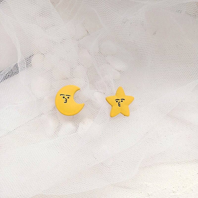 【小物】超人気 韓国系 気質星月スウィートオシャレシンプルピアスアクセサリー