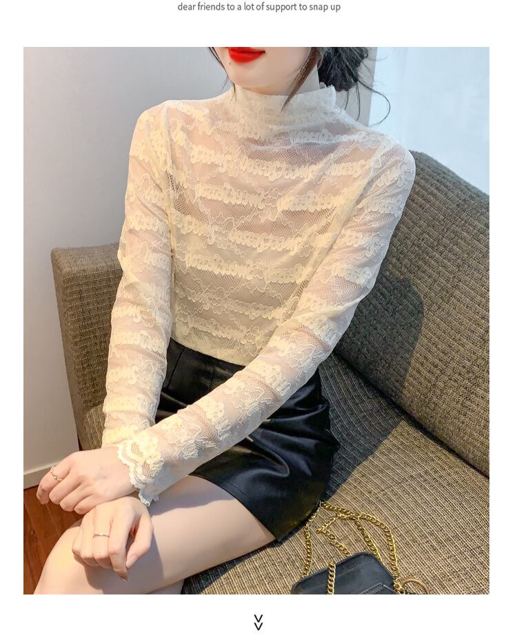 【tops】レースシャツトップス　M18857