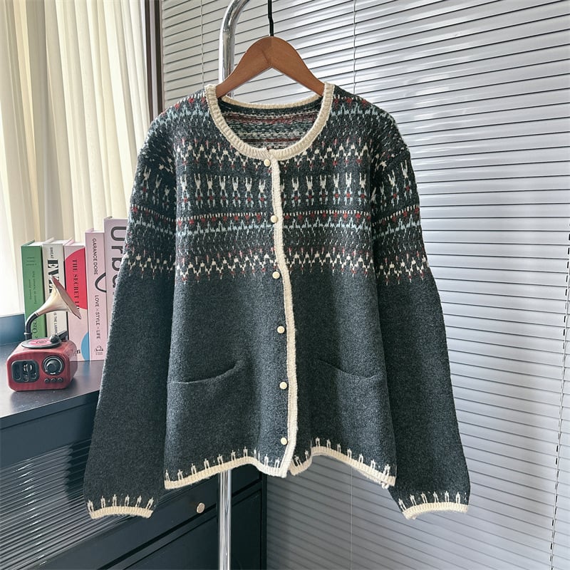 【outer】ニットカーデ　M25598