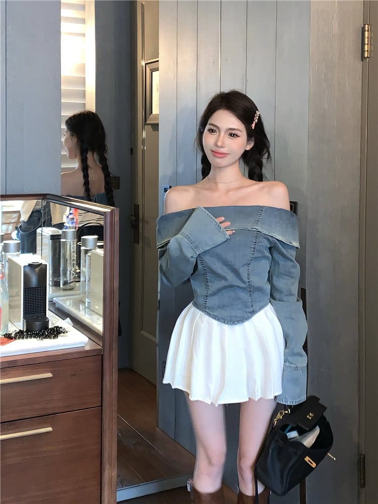 【tops】前後2wayデニムトップス　M28885