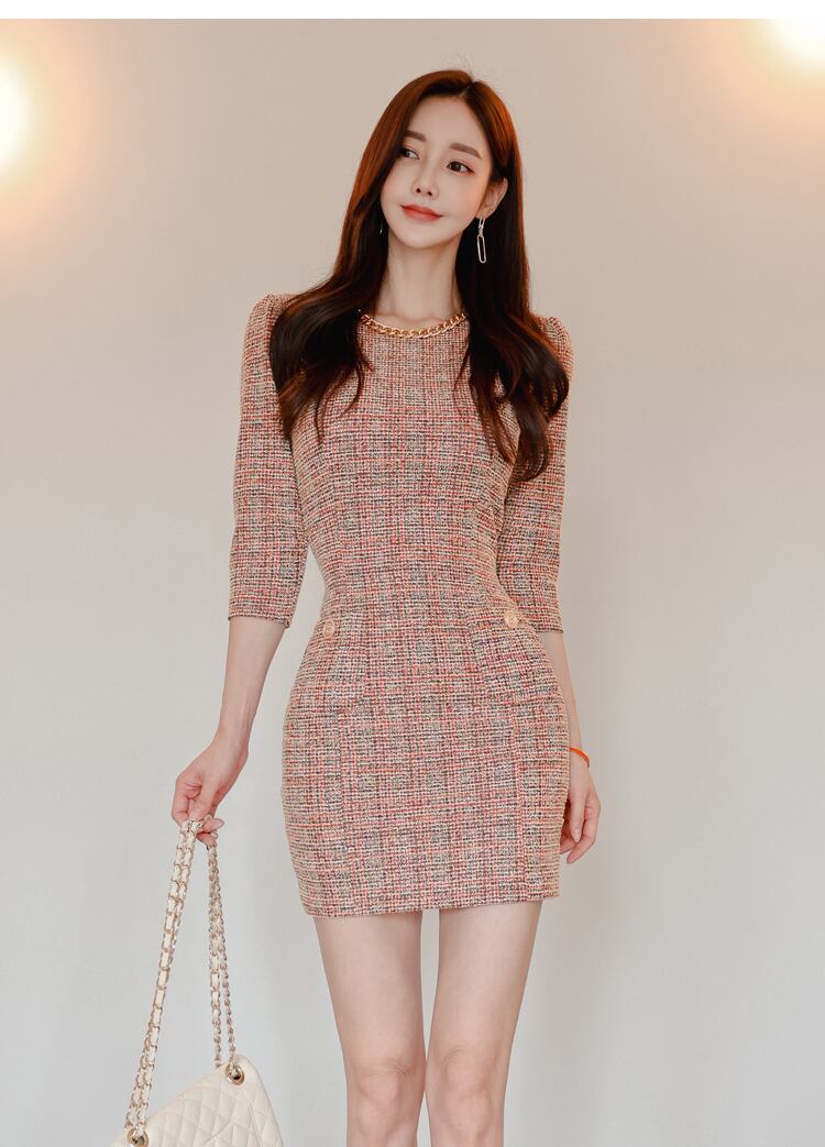 【dress】エレガントタイトワンピースF7210