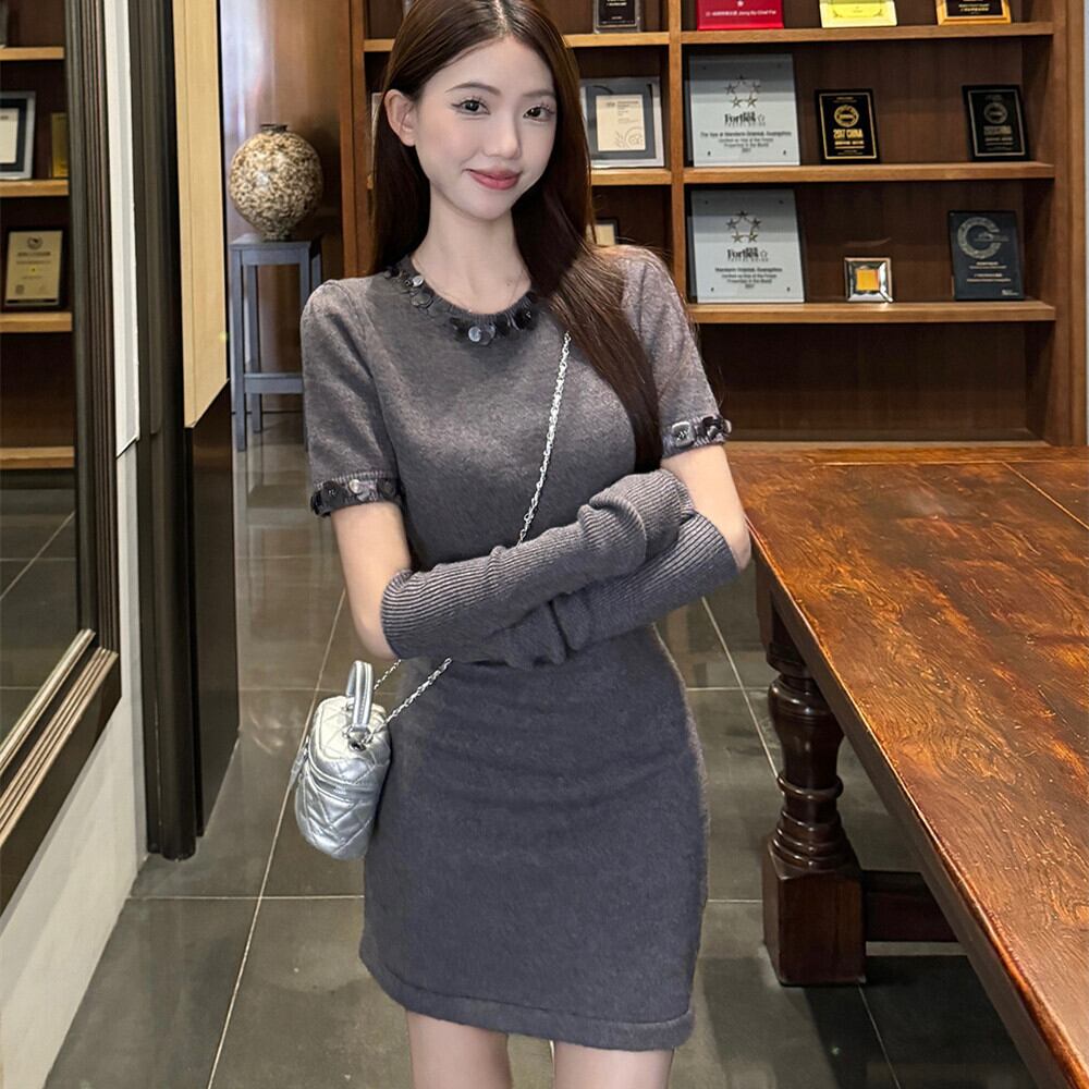 【dress】アームカバー付きワンピース　M28841