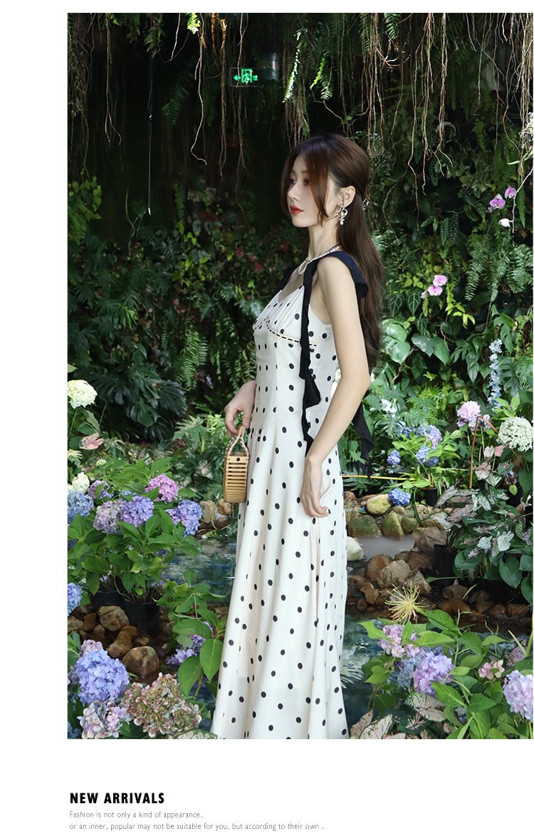【dress】ドット柄キャミワンピース　M24759