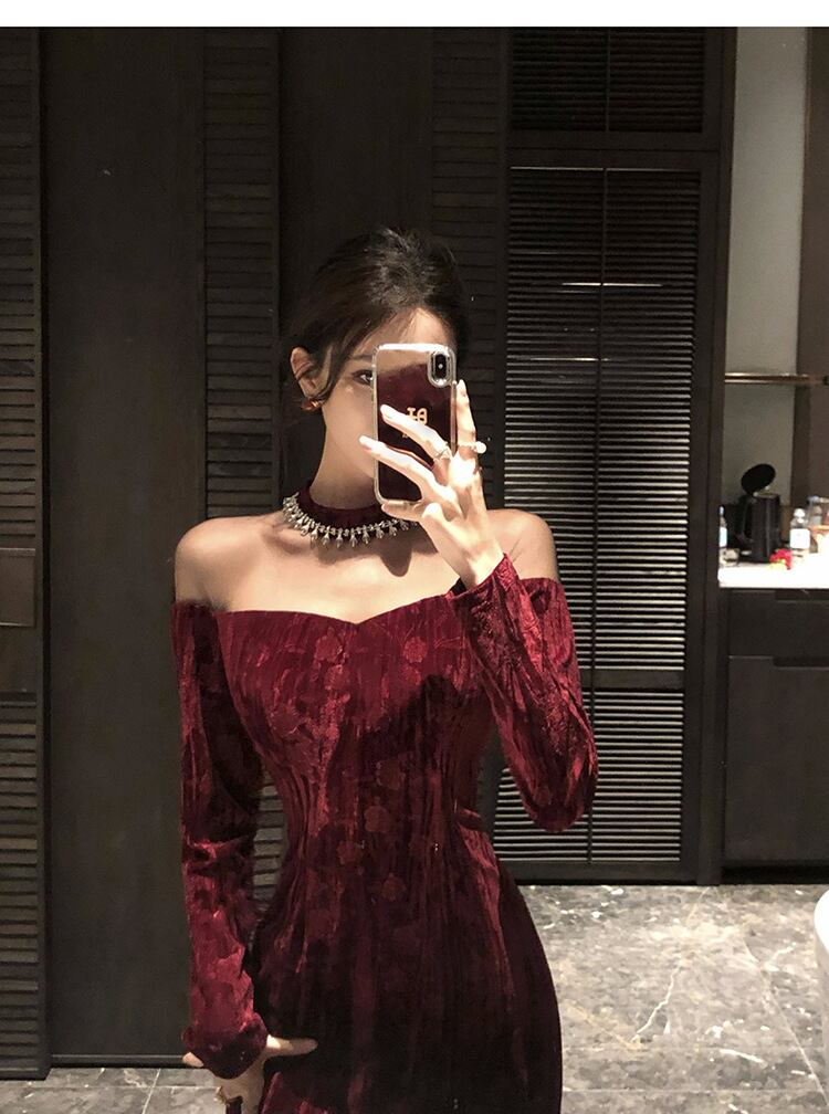 【dress】ビジュードッキングデートワンピース　M28156