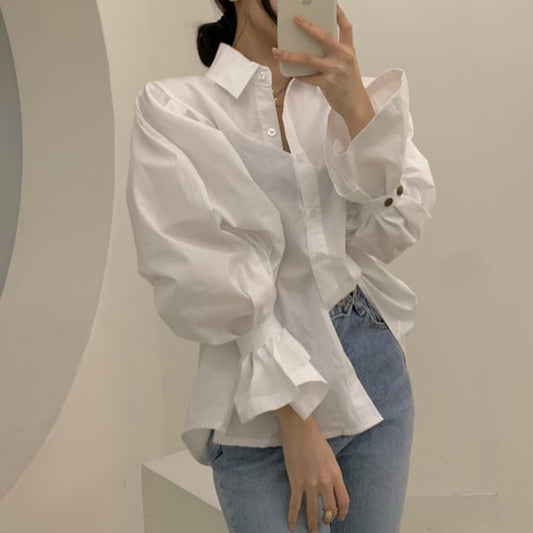 【tops】パフスリーブ ブラウスG19697