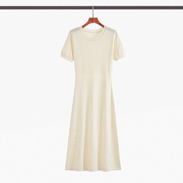 【dress】薄手ニットワンピース　M29747