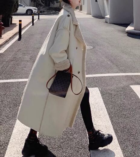 【outer】ラムズウールロング丈コート　M19172