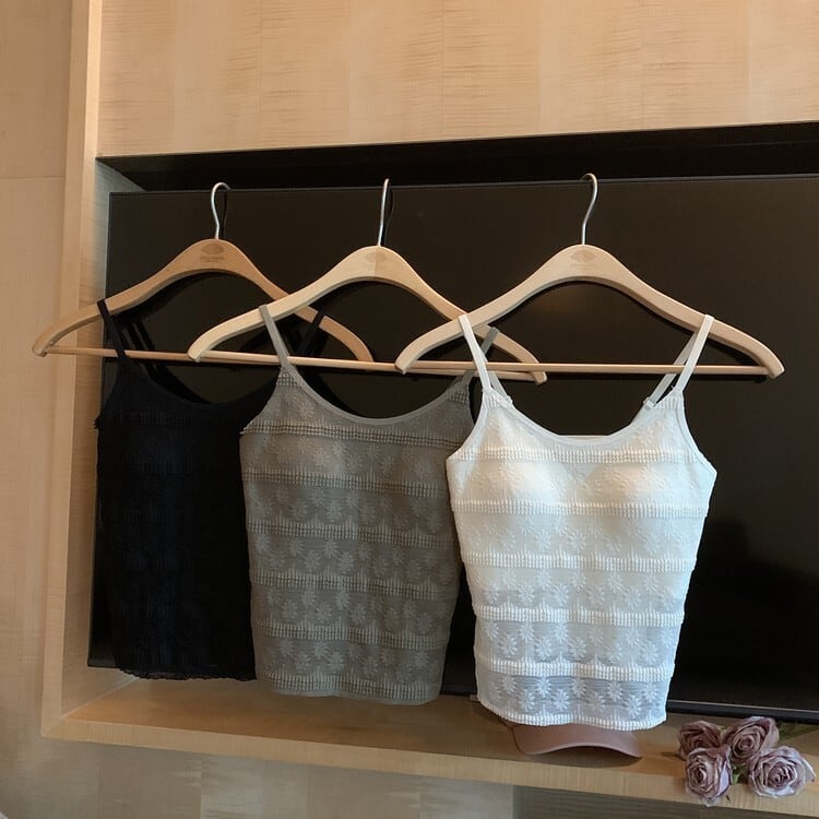 【tops】レースキャミソール　M24382
