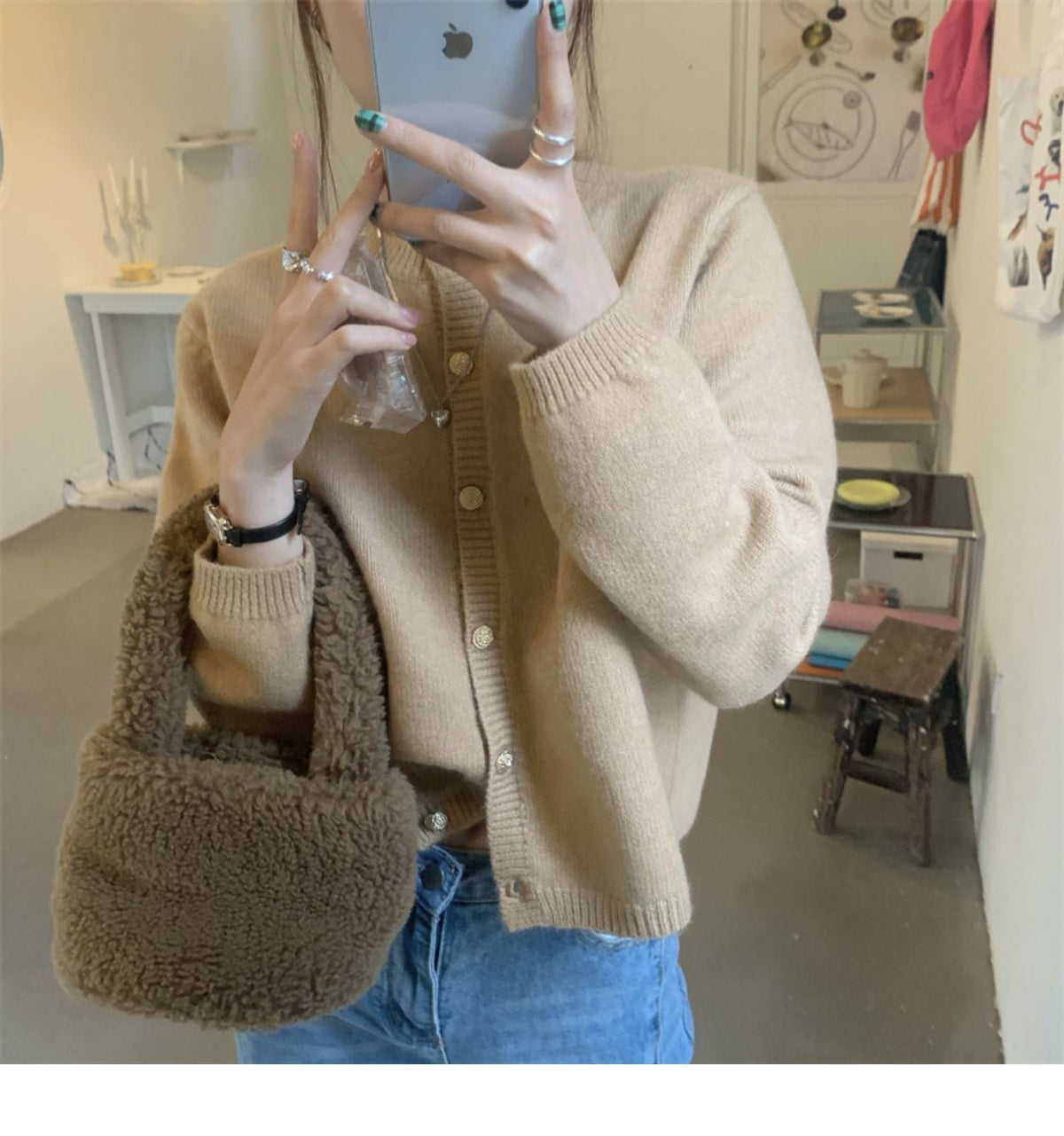 【outer】ニットカーデ　M27233