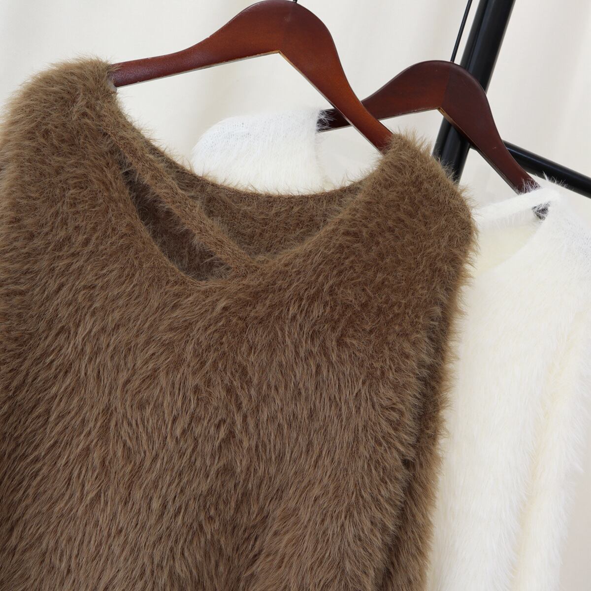 【tops】クシャギーニットセーター　M17997