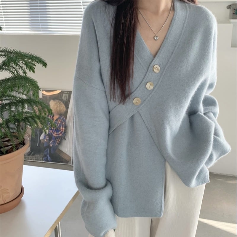 【outer】Vネックニットカーデ　M27161