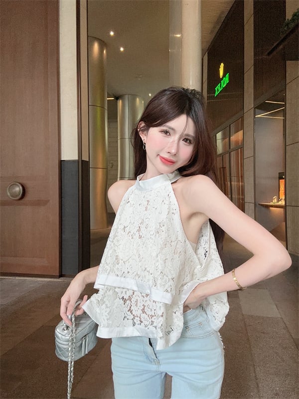 【tops】ノースリーブレーストップス　M24637