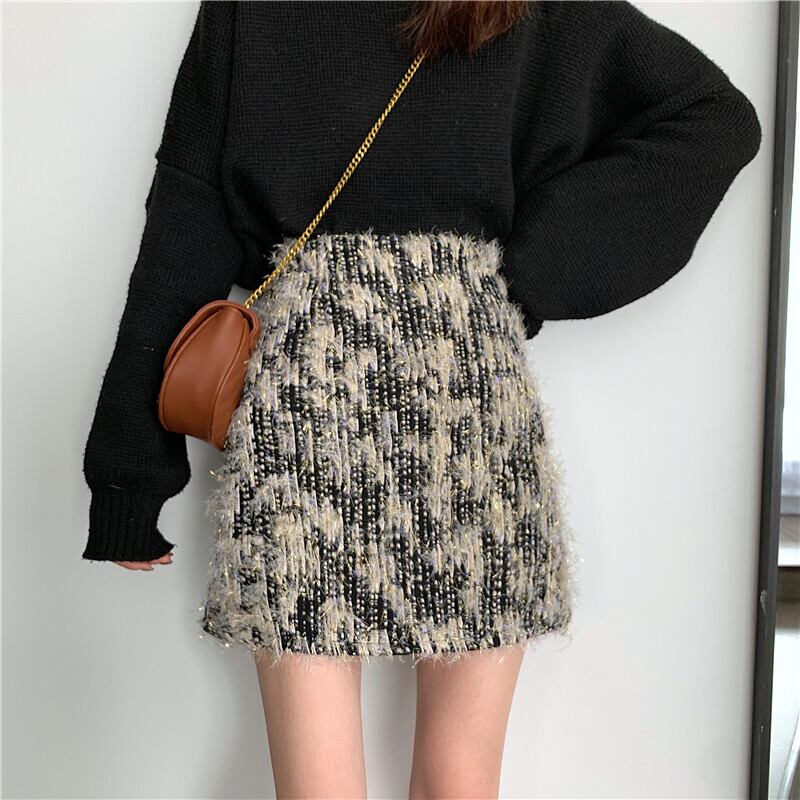 【bottoms】好感度UPファッションハイウエスト着痩せスカート